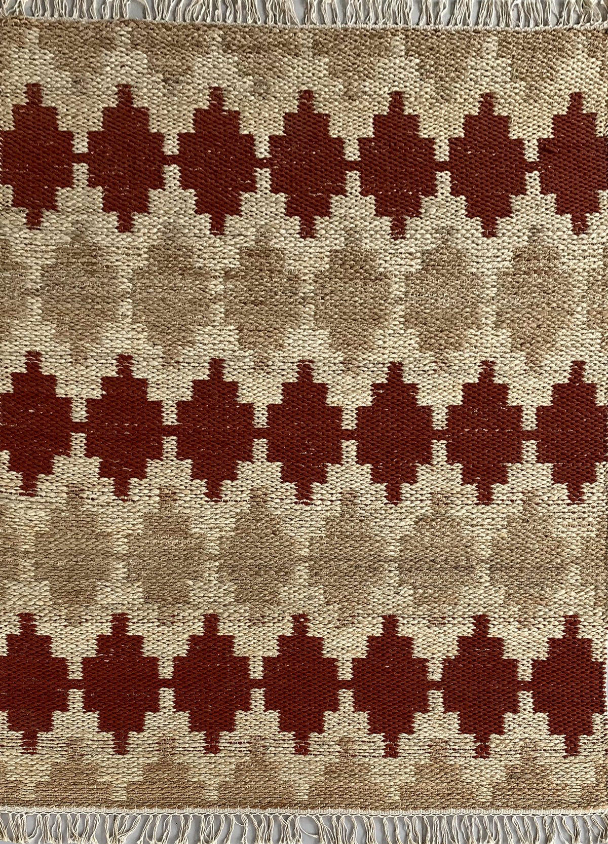 Rugslane Multi Modern Jute Carpet 4.0ft X 6.0ft