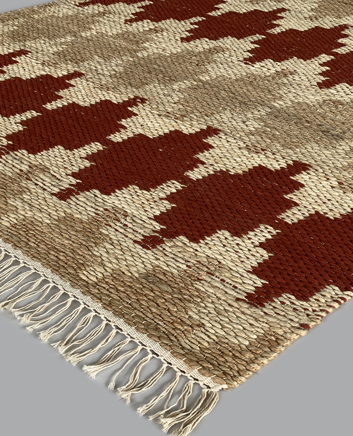 Rugslane Multi Modern Jute Carpet 4.0ft X 6.0ft