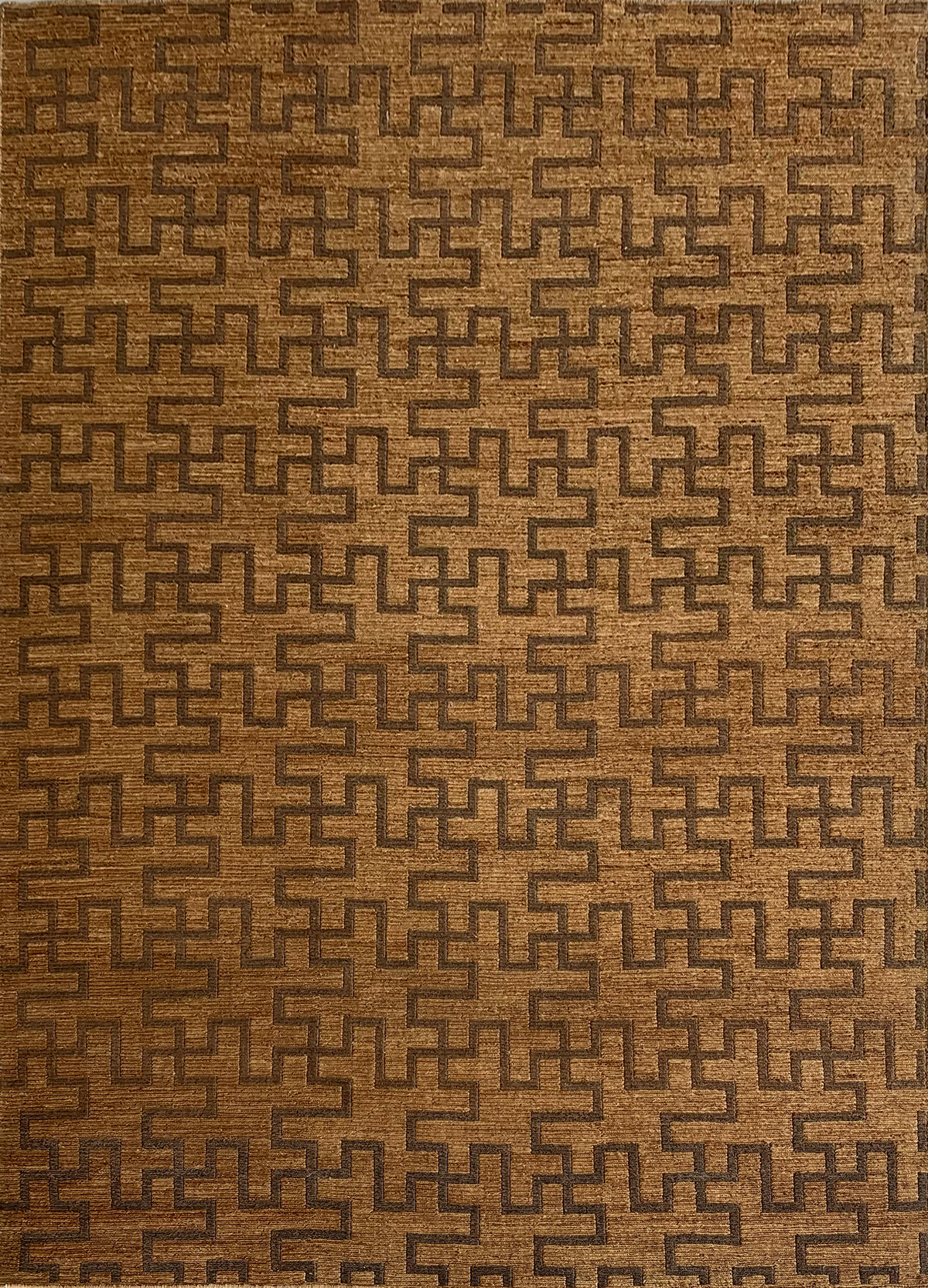 Rugslane Beige Modern Jute Carpet 5.7ft X 7.10ft