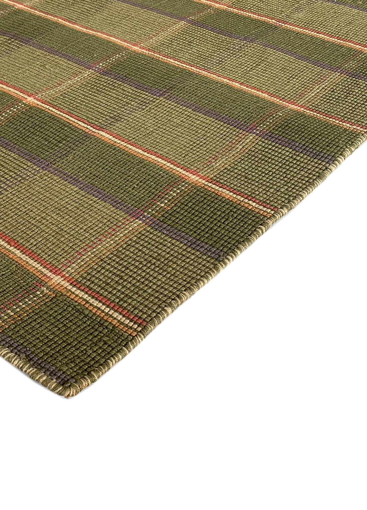 Rugslane Green Jute Carpet 4.6ft X 6.6ft