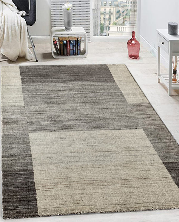 Rugslane Beige Brown Plain Carpet 4.9ft X 6.4ft