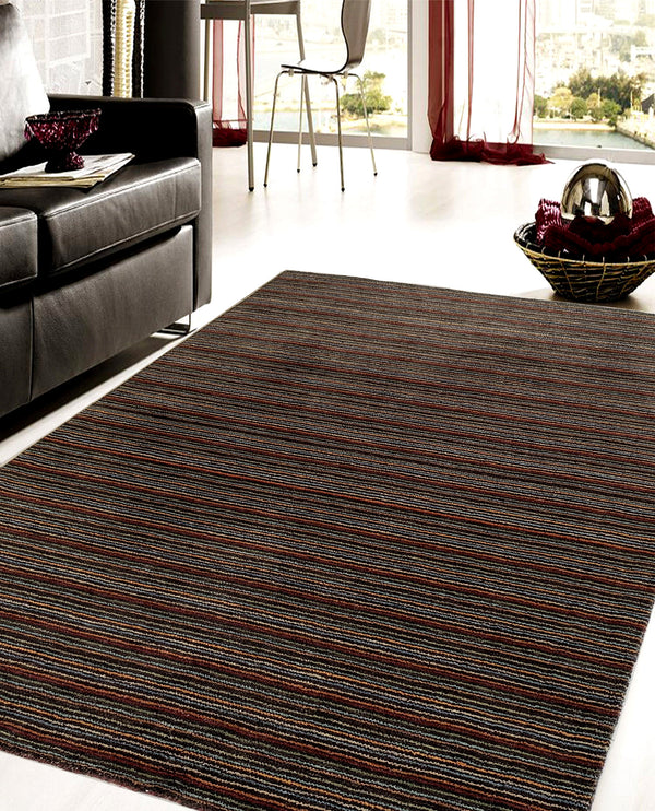 Rugslane Multi Modern Handloom Carpet 5.3ft X 7.7ft