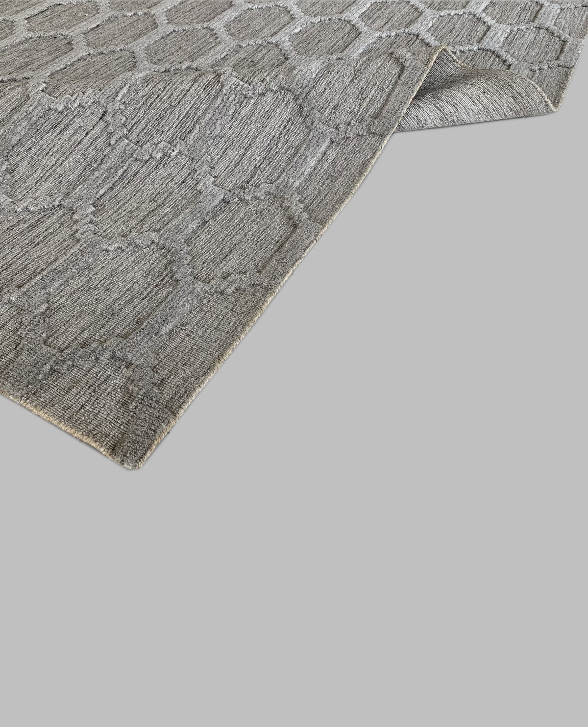 Rugslane Grey Modern Handloom Carpet 6.0ft X 8.4ft