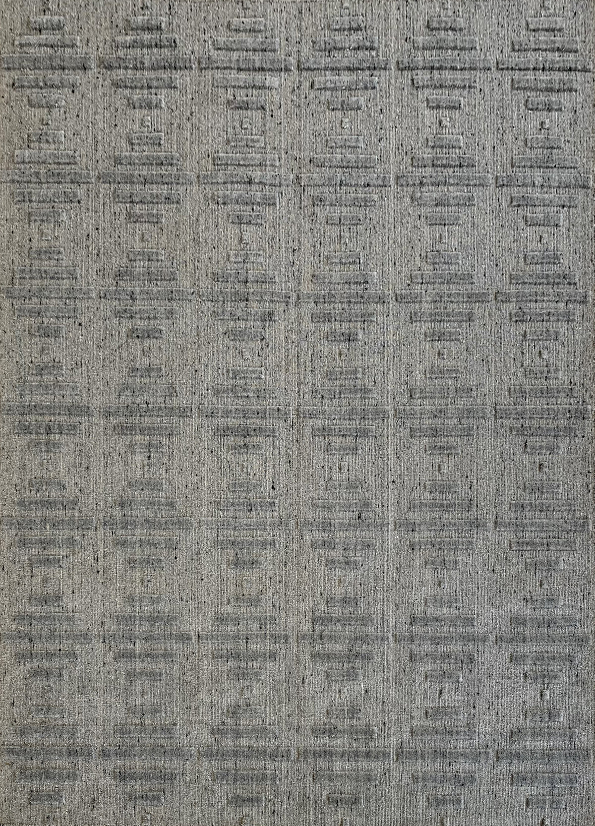 Rugslane Silver Modern Wool  Handloom Carpet 5.7ft X 7.7ft