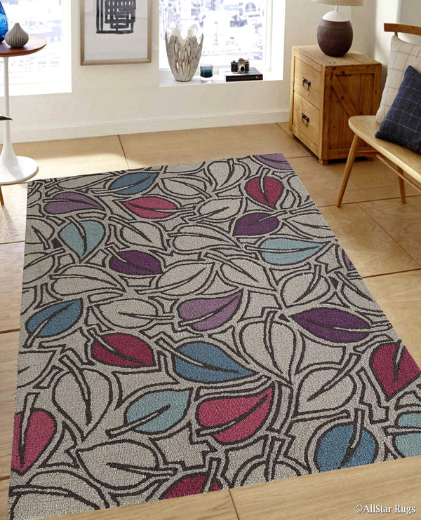 Rugslane Beige Color Traditional Design 100% New Zealand Wool Handmade Floral Carpet 4.6ft x 6.6ft
