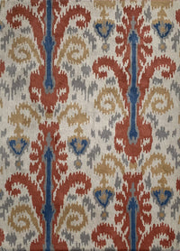 Rugslane Multi Color Traditional Design 100% New Zealand Wool Handmade Floral Carpet 4.6ft x 6.6ft