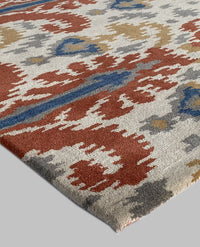 Rugslane Multi Color Traditional Design 100% New Zealand Wool Handmade Floral Carpet 4.6ft x 6.6ft