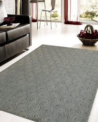 Rugslane Grey Color Modern Design 100% New Zealand Wool Handmade Carpet 5ft X 8ft