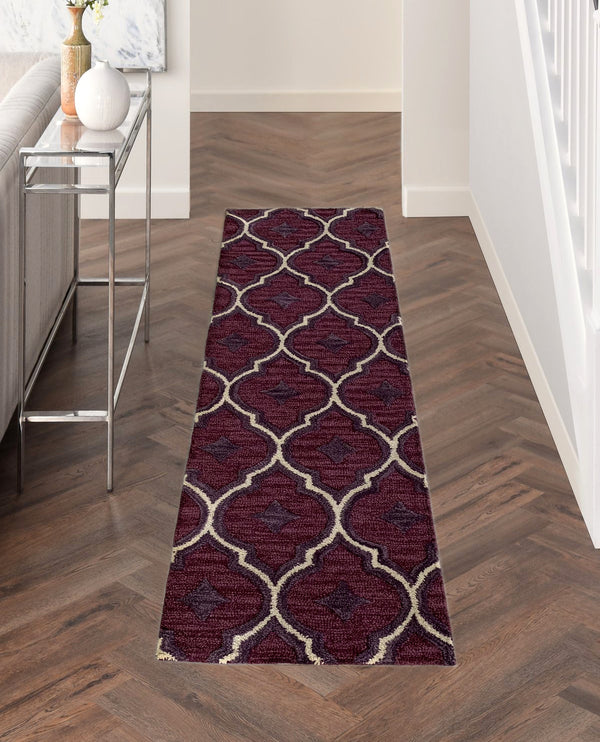 Rugslane Brown Modern Runner Carpet 2.0ft X 7.0ft