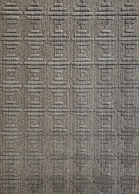 Rugslane Loom Knotted Natural Grey Silver Textured Color Modern Design Luxurious  Carpet 5.7 ft x 7.7 ft
