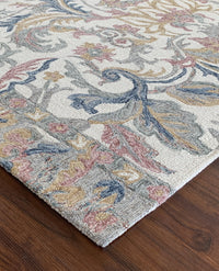 Rugslane Multi Color Floral Design Handmade Carpet 8ft X 10ft