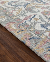 Rugslane Multi Color Floral Design Handmade Carpet 8ft X 10ft
