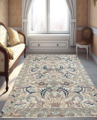 Rugslane Multi Color Floral Design 100% New Zealand Wool  Carpet 6ft X 9ft