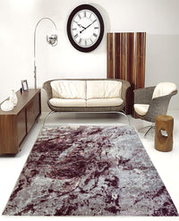 Rugslane  Red viscose carpet  5.0ft x 7.5 ft