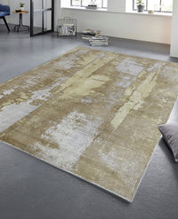 Rugslane Gold viscose carpet 5.0ft x 7.10ft