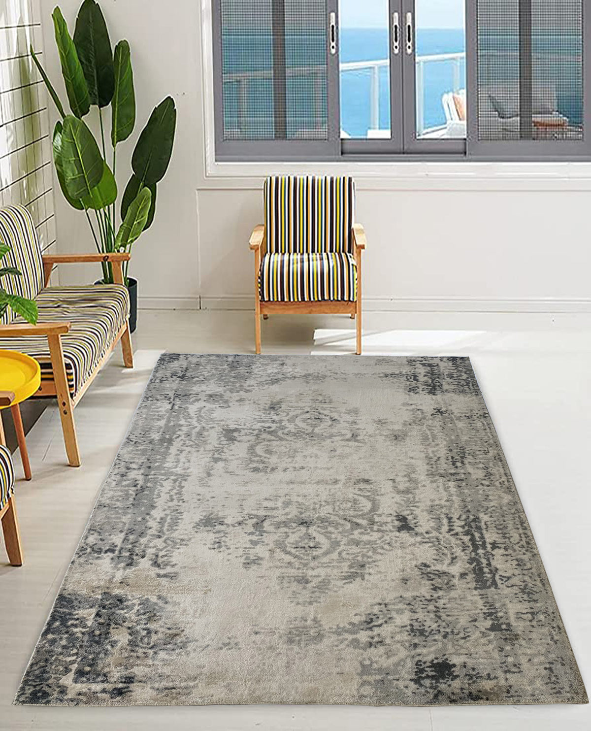 Rugslane Multi Abstract Carpet 5.7ft X 7.10ft