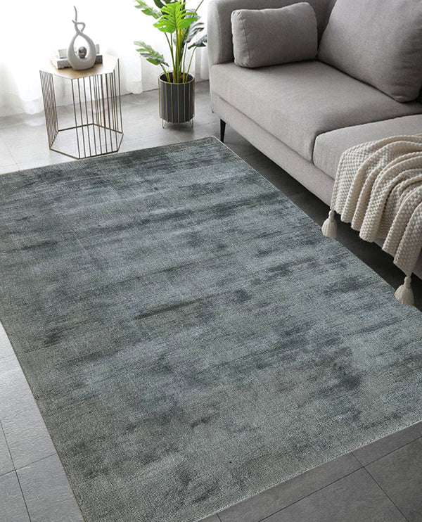 Rugslane Grey Plain Carpet 5ft X 7ft