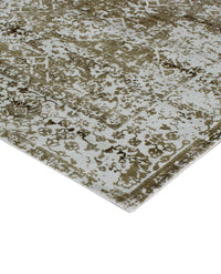 Rugslane Lt. Green Modern 100% Viscose Carpet 5.1ft X 7.4ft
