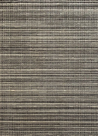 Rugslane Dark Brown & White Box Design Textured Wool &Viscose Mix Loom Knotted Carpet 5.7 ft X 7.10 ft
