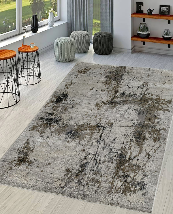 Rugslane Multi Abstract Wool & Viscose Carpet