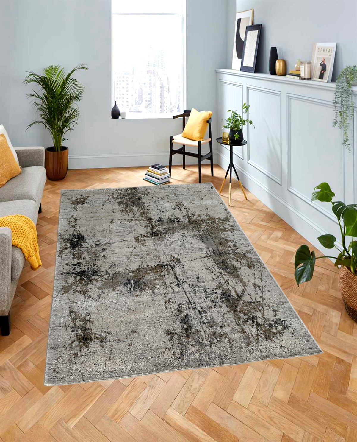 Rugslane Multi Abstract Wool & Viscose Carpet