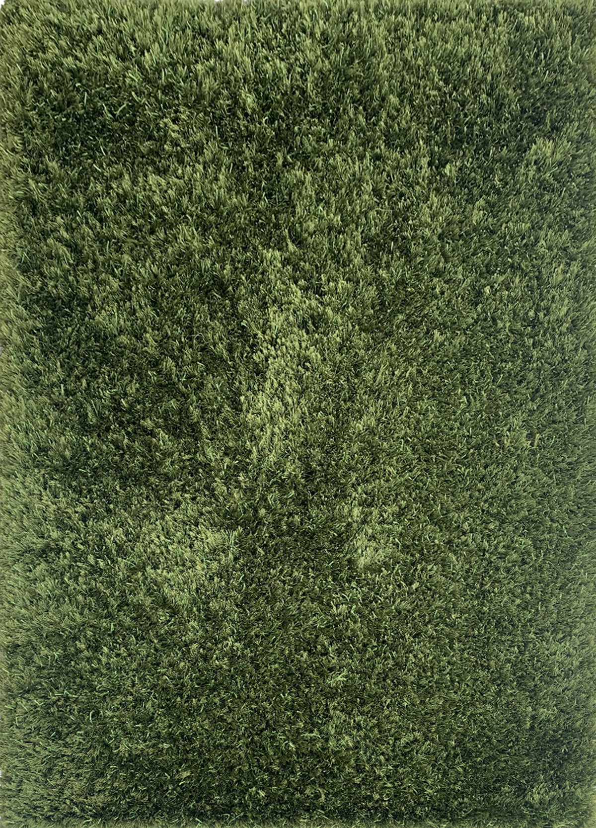 Rugslane Green Polyester shaggy 4.6ftX6.6ft