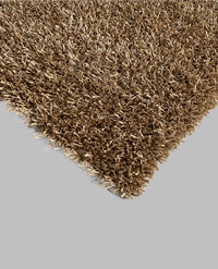 Rugslane Beige Color Thick quality Handmade Soft Stick shaggy 5.7 ft x 7.10 ft