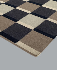 Rugslane Multi color Kilim Durry Carpet 5.7ft x 7.10ft