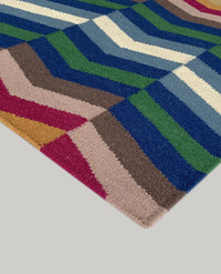 Rugslane Multi Modern Kilim Durry Carpet 5.3ft x 7.7ft