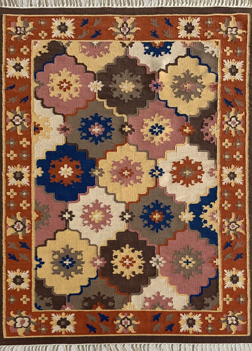 For Home Multicolor Handmade Kilim Carpet Dari Rugs at Rs 900