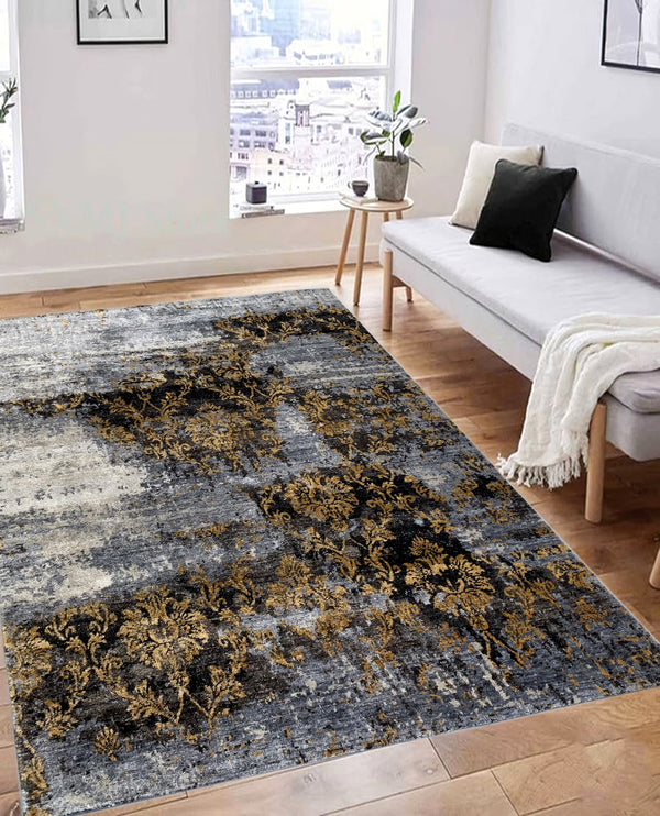 Rugslane Hand knotted Multi Floral 100% Bamboo Silk Carpet 8.0ft X 10.0ft