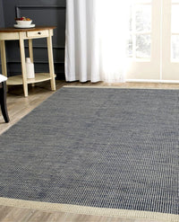 Rugslane Blue Plin Kilim Durry Carpet 5.5ft X 7.10ft