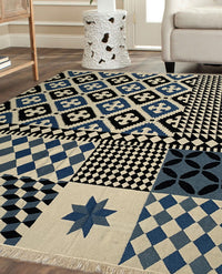 Rugslane Multi Modern Kilim Durry  Carpet 9.6ft X 10.0ft