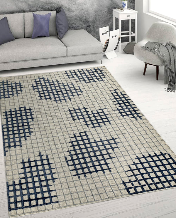 Rugslane Grey Modern Wool & Silk Kilim Durry Carpet 5.6ft X 7.10ft