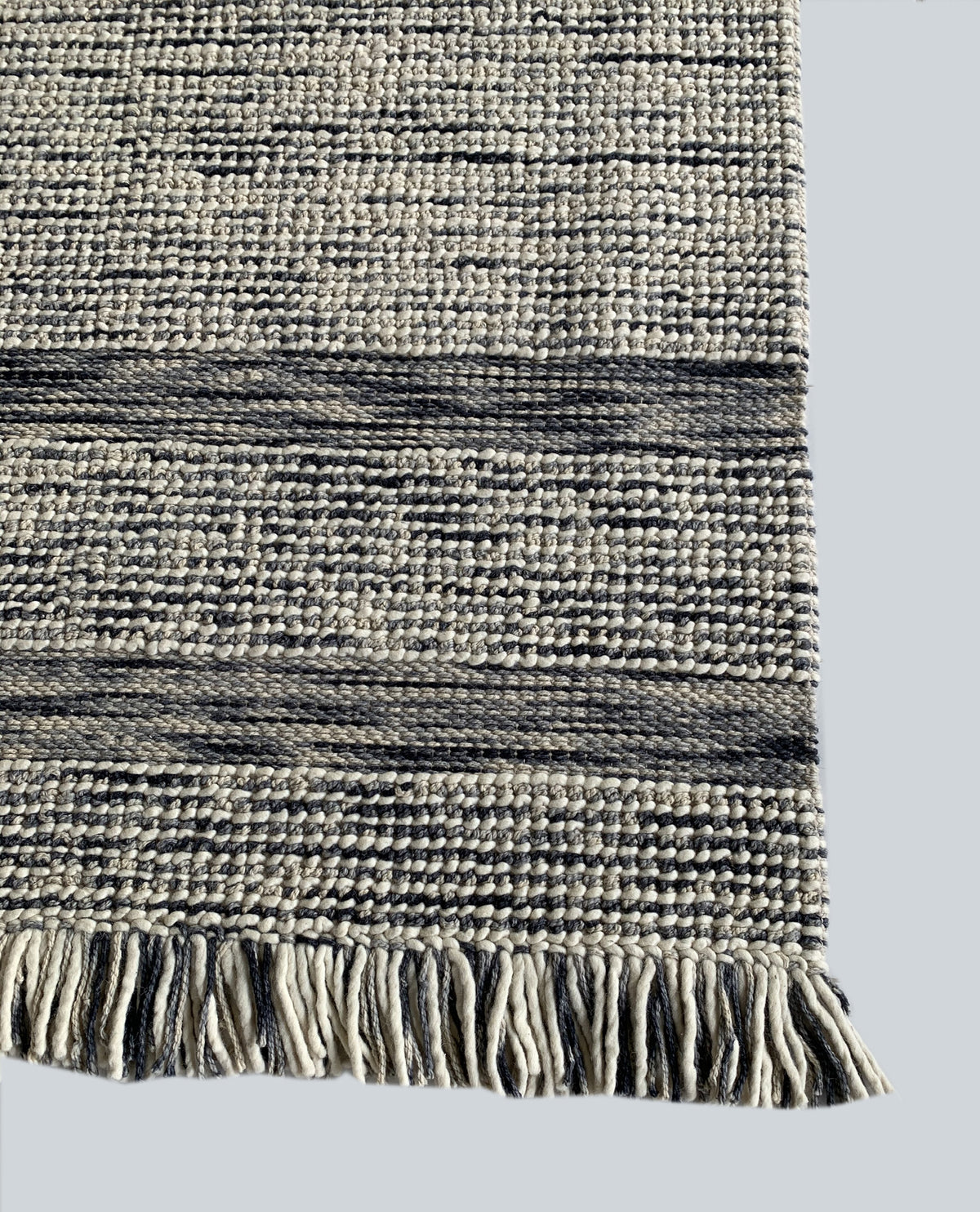 Rugslane Hand Woven Grey Modern Carpet 4.6ft X 6.6ft