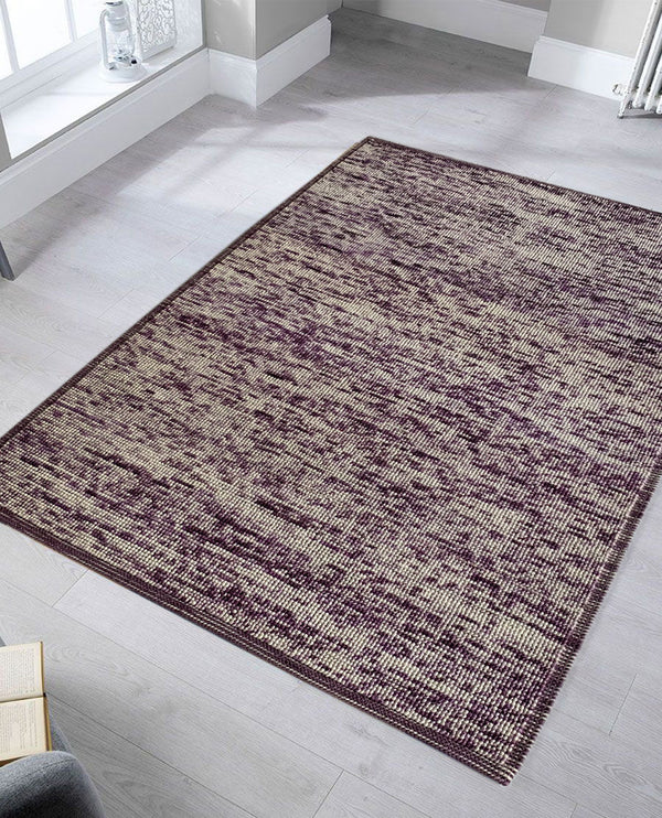Rugslane Hand Woven Purple Modern Carpet 4.6ft X 6.6ft