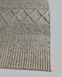 Rugslane Hand Woven Grey Modern Carpet 4.0ft X 6.0ft