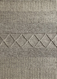 Rugslane Hand Woven Grey Modern Carpet 4.0ft X 6.0ft