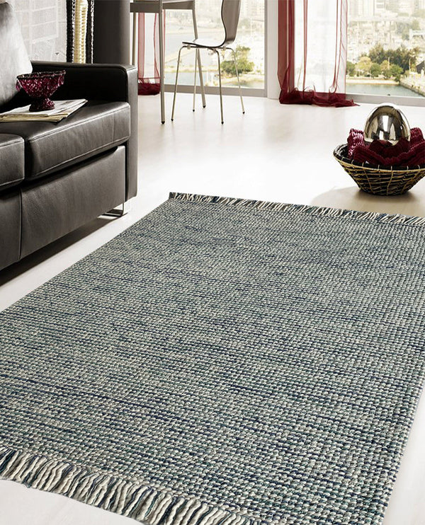 Rugslane Hand Woven Multi Plain Carpet 5.3ft X 7.6ft