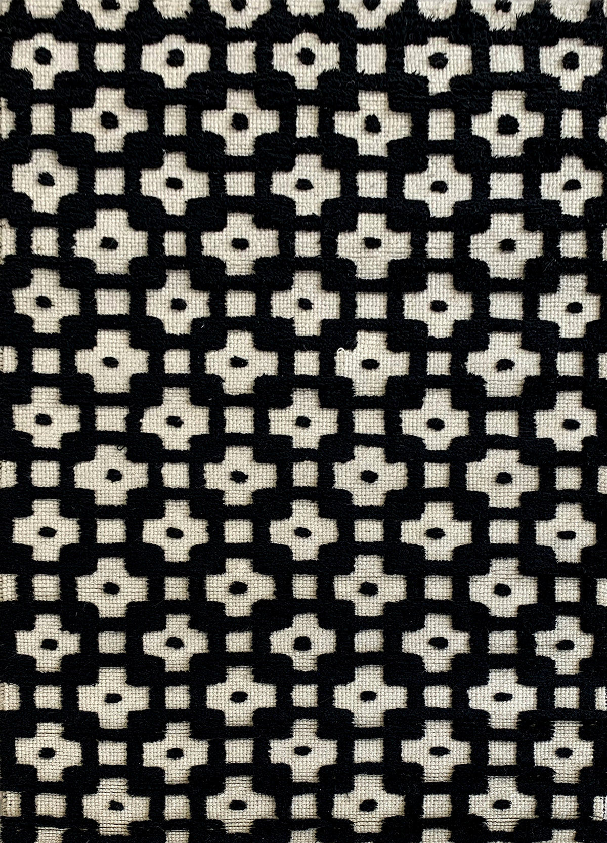 Rugslane Hand Woven Black color Modern Carpet 4.6ft X 6.6ft