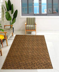 Rugslane Beige Modern Jute Carpet 5.7ft X 7.10ft