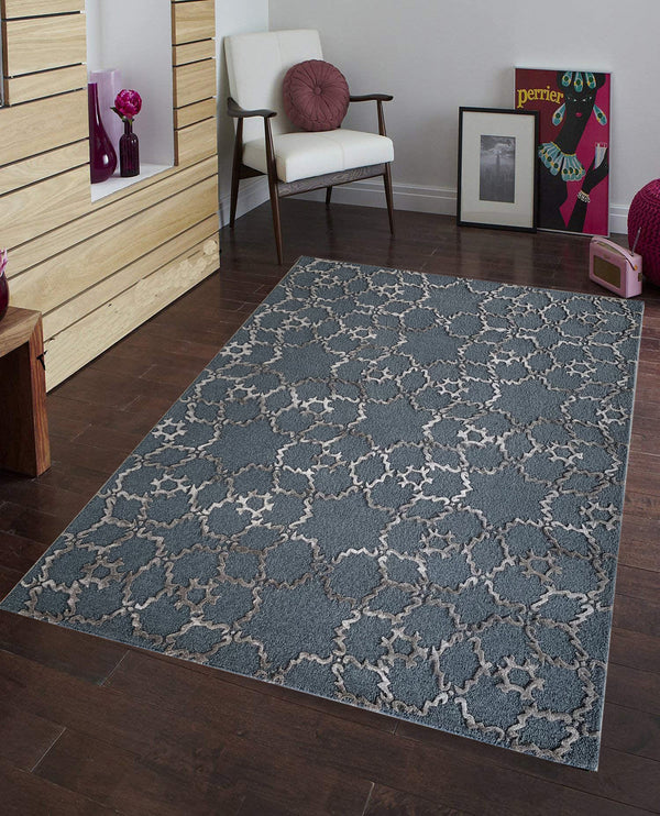 Rugslane Grey Modern Handmade Carpet 5ft X 7ft