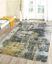 Rugslane Moderno Grey Green Abstract Luxurious 100% Viscose  Carpet 6ft X 9ft