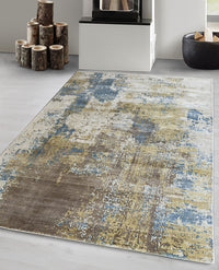 Rugslane Moderno Multi Abstract Luxurious 100% Viscose Carpet 6ft X 9ft