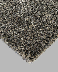 RUGSLANE Grey Shaggy Carpet 4.6ft X 6.6 ft