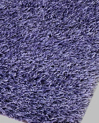 RUGSLANE Stick Long Pile Thick Quality Violet Shaggy 4.6ft X 6.6ft
