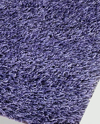 RUGSLANE Stick Long Pile Thick Quality Violet Shaggy 4.6ft X 6.6ft