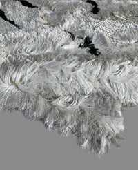 Rugslane White Soft Fluffy High Quality Chic Shaggy 4.6ft X 6.6ft