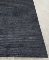 Rugslane Hand knotted Black Plain Carpet 5.8ft X 7.11ft