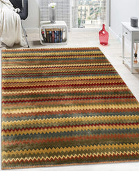 Rugslane Hand knotted Multi Modern Carpet 6.1ft X 8.8ft